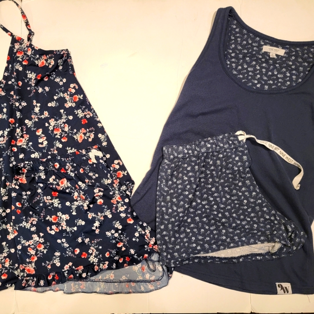 Womens Pajamas Nine West Laura Ashley Medium Shorts Tanks